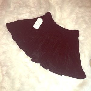 Black mini skirt